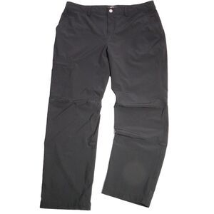 REI Co-op Kornati Roll Up Pants Women 14 Petite Zip Cargo Stretch Hiking Black